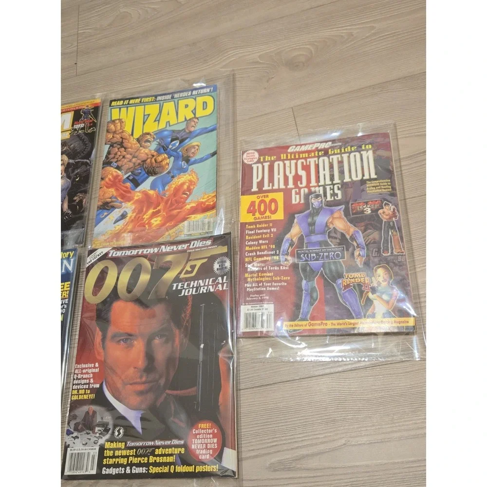 Lot‎ Of 5 Vtg Gaming Magazines 90s Playstation PSM Spawn Wizard 007